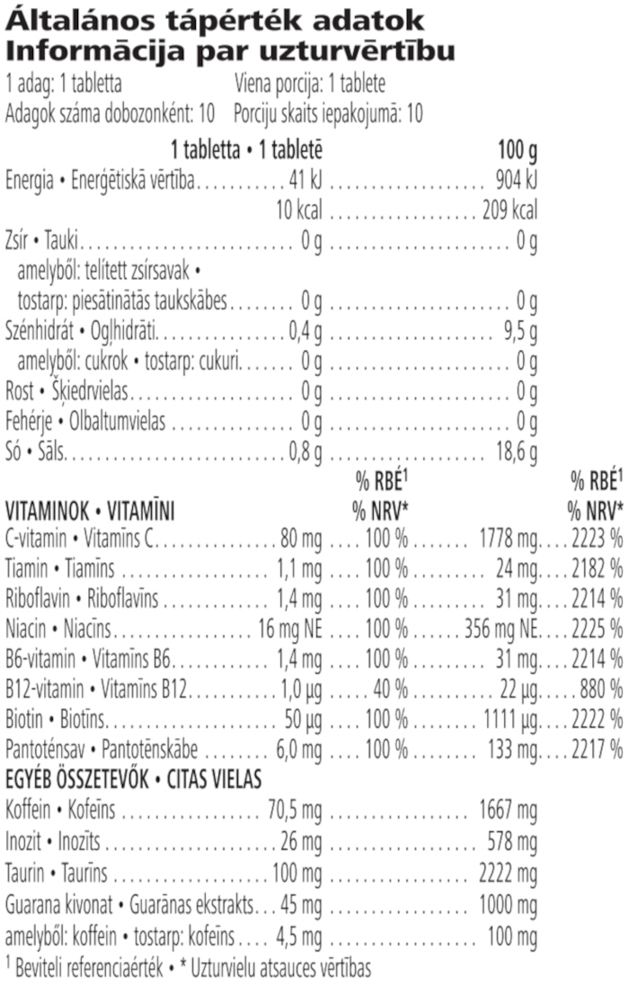 Herbalife LiftOff Energiaital pezsgőtabletta