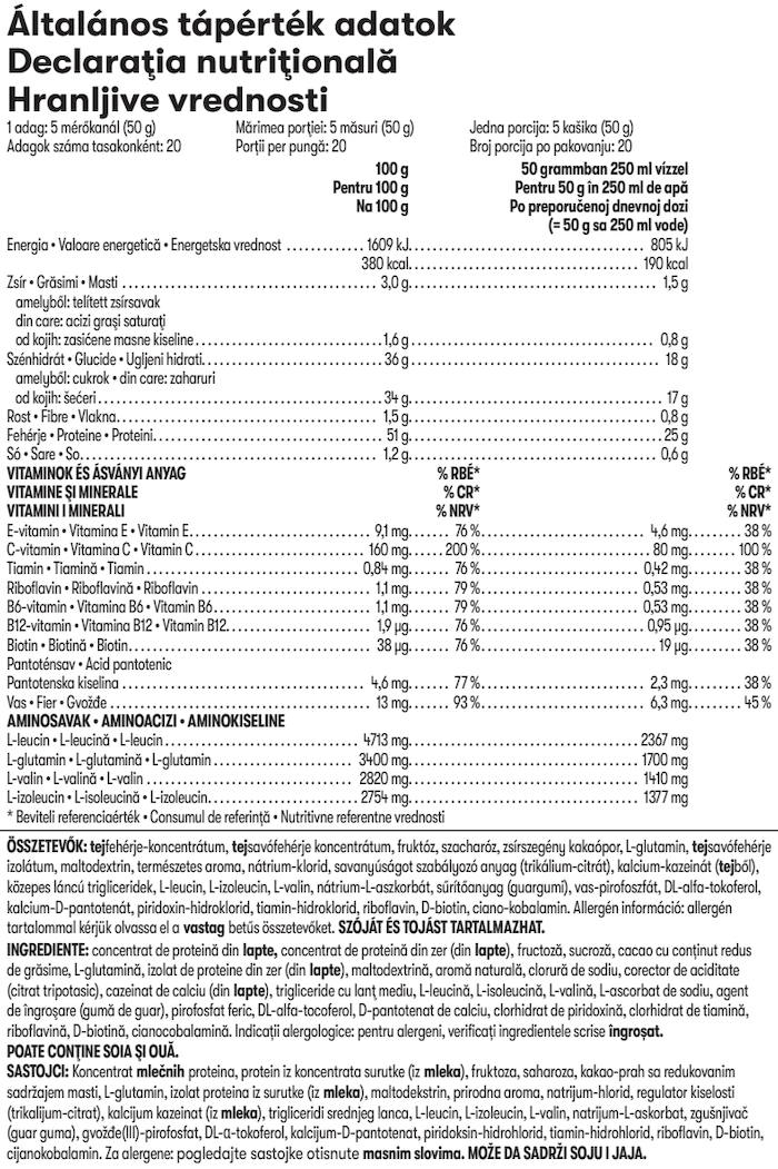 Rebuild Strength csokoládé 1000 g